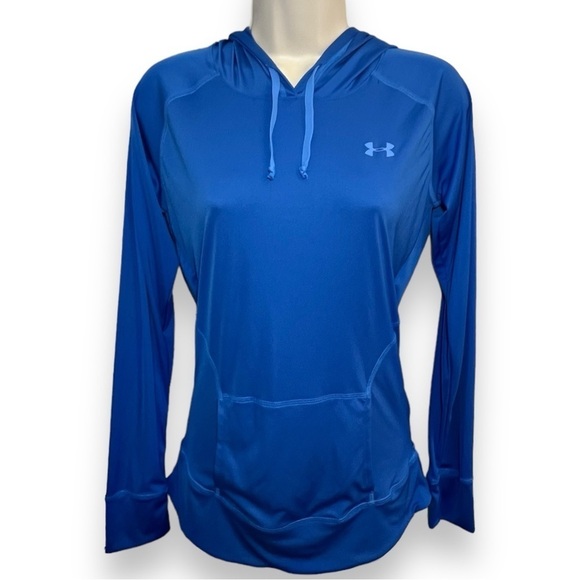 Under Armour Women’s Catalyst Hooded Long Sleeve Tee Blue Size Small - Picture 1 of 8